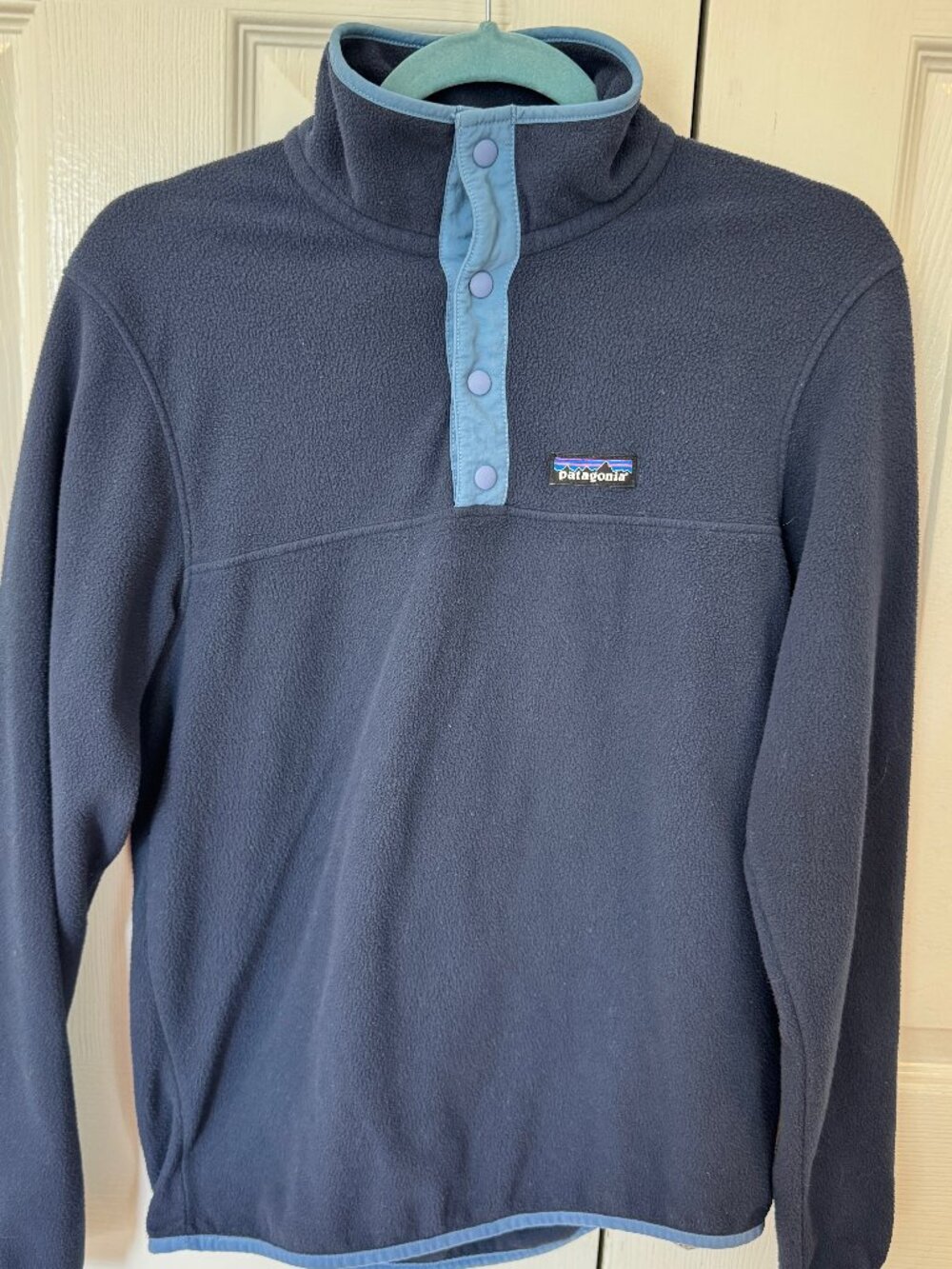 Patagonia Synchilla Snap-T Fleece Pullover XS Gray Blue Lightweight